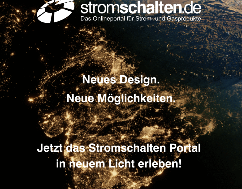 Stromschalten Portal im neuen Design